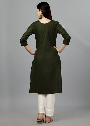 Mehendi Readymade Cotton Kurti