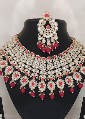 Red Alloy Jewellery Set