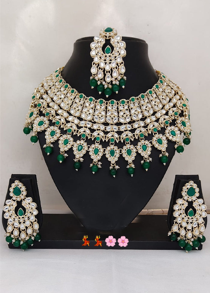 Green Alloy Jewellery Set