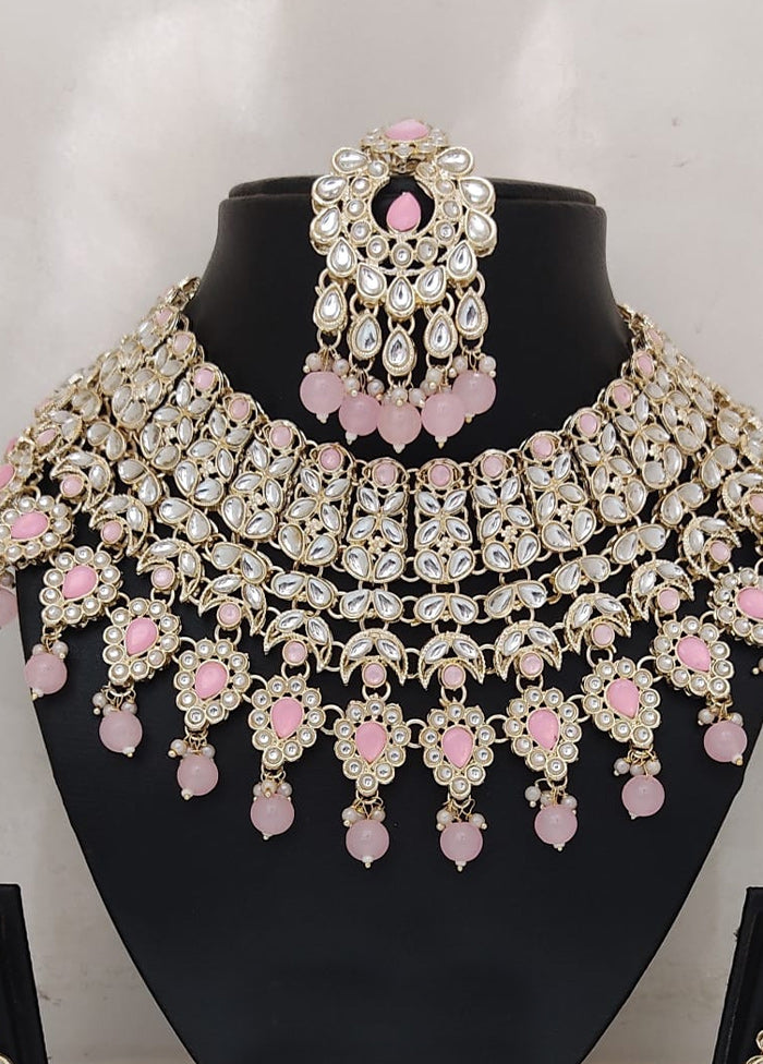 Light Pink Alloy Jewellery Set