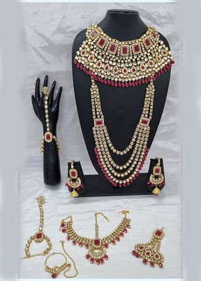 Red Alloy Jewellery Set