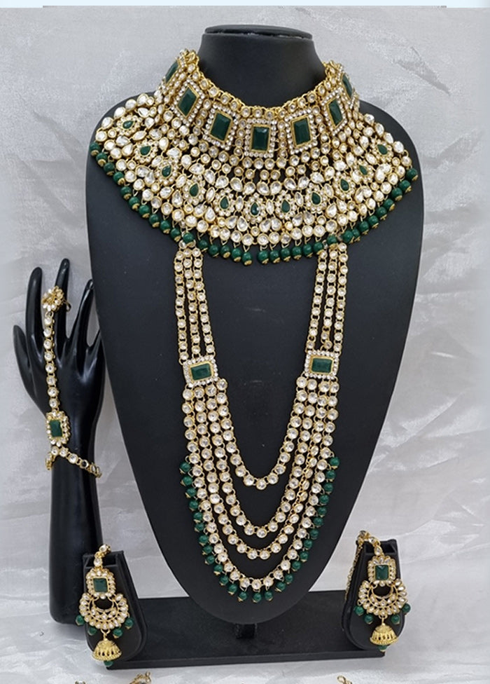 Green Alloy Jewellery Set