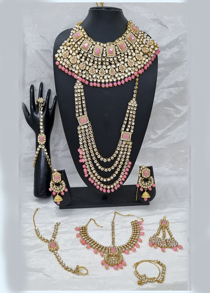 Light Pink Alloy Jewellery Set