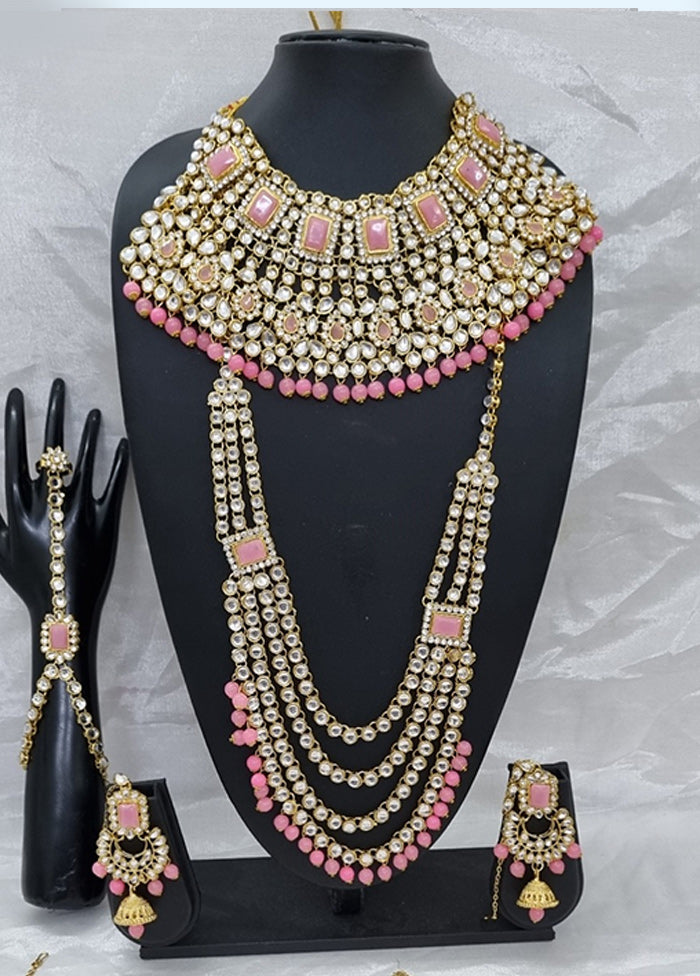 Light Pink Alloy Jewellery Set