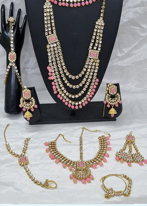 Light Pink Alloy Jewellery Set