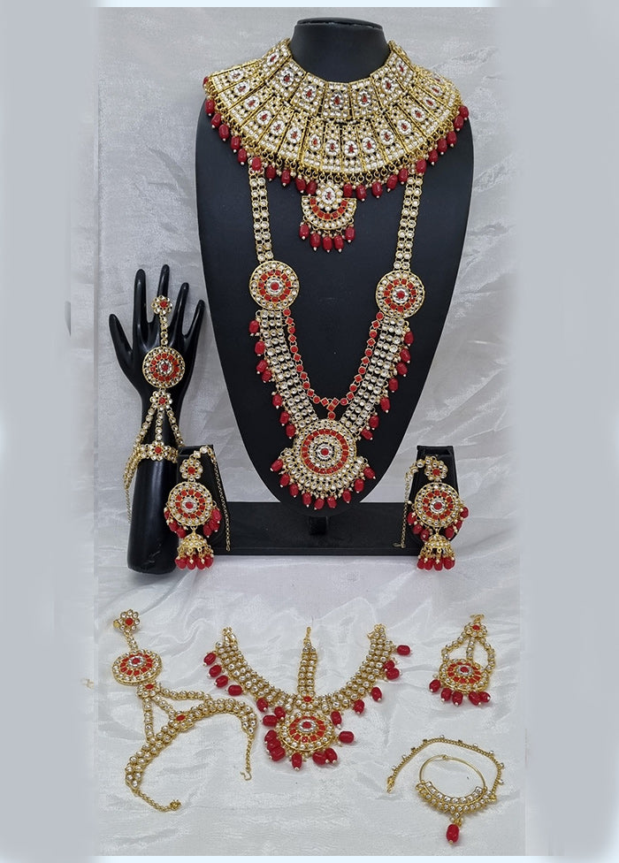 Red Alloy Jewellery Set