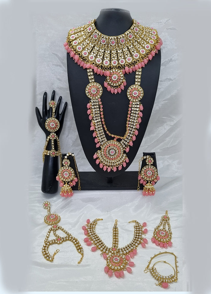 Light Pink Alloy Jewellery Set