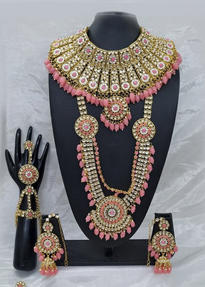 Light Pink Alloy Jewellery Set