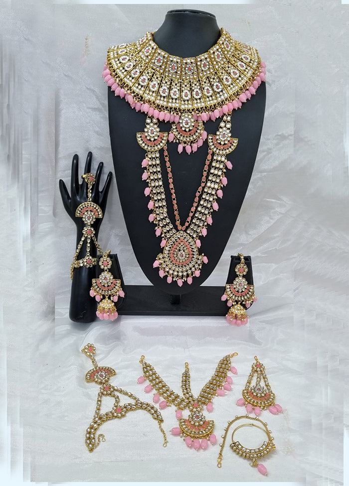 Light Pink Alloy Jewellery Set