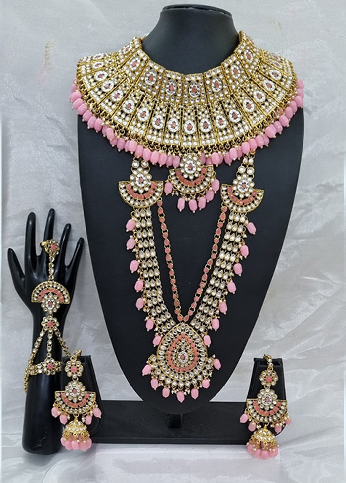 Light Pink Alloy Jewellery Set