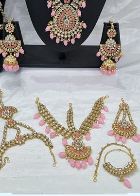 Light Pink Alloy Jewellery Set