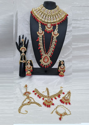 Red Alloy Jewellery Set