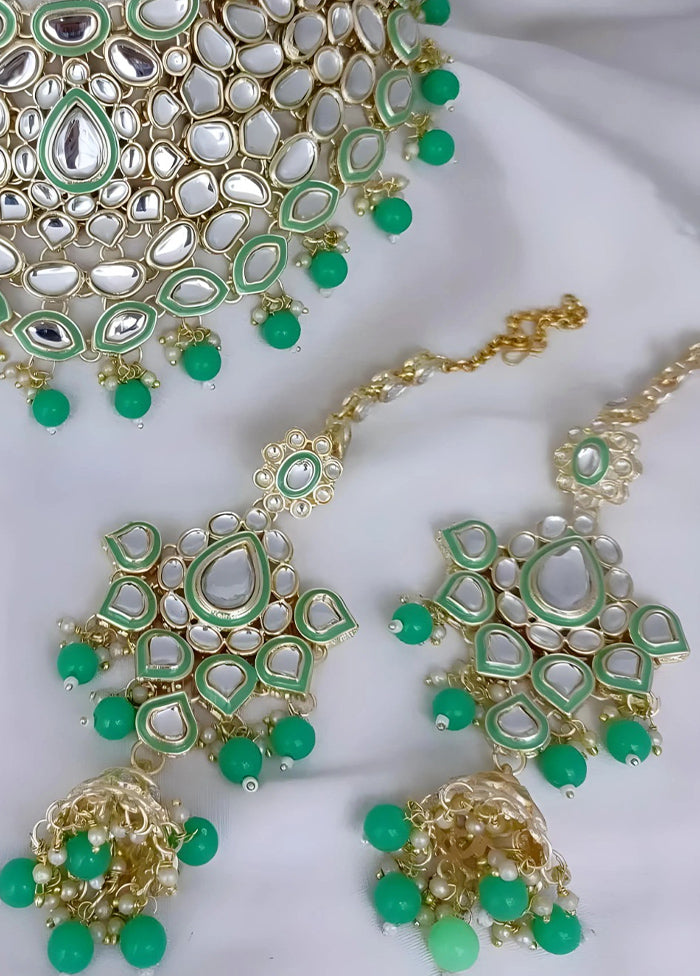 Green Alloy Jewellery Set