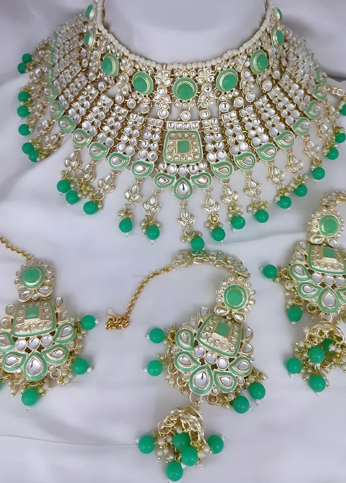 Green Alloy Jewellery Set