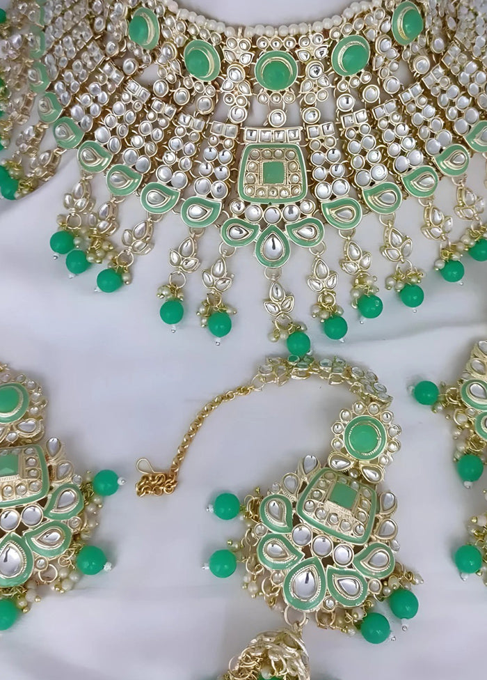 Green Alloy Jewellery Set