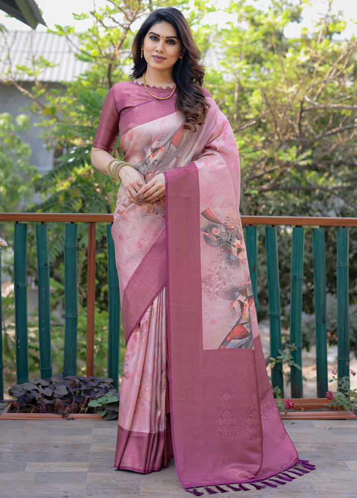 Multicolor Dupion Silk Saree With Blouse Piece