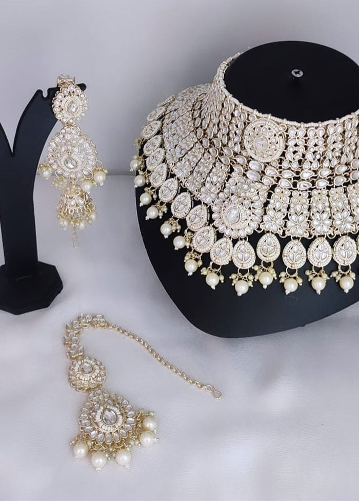 White Alloy Jewellery Set