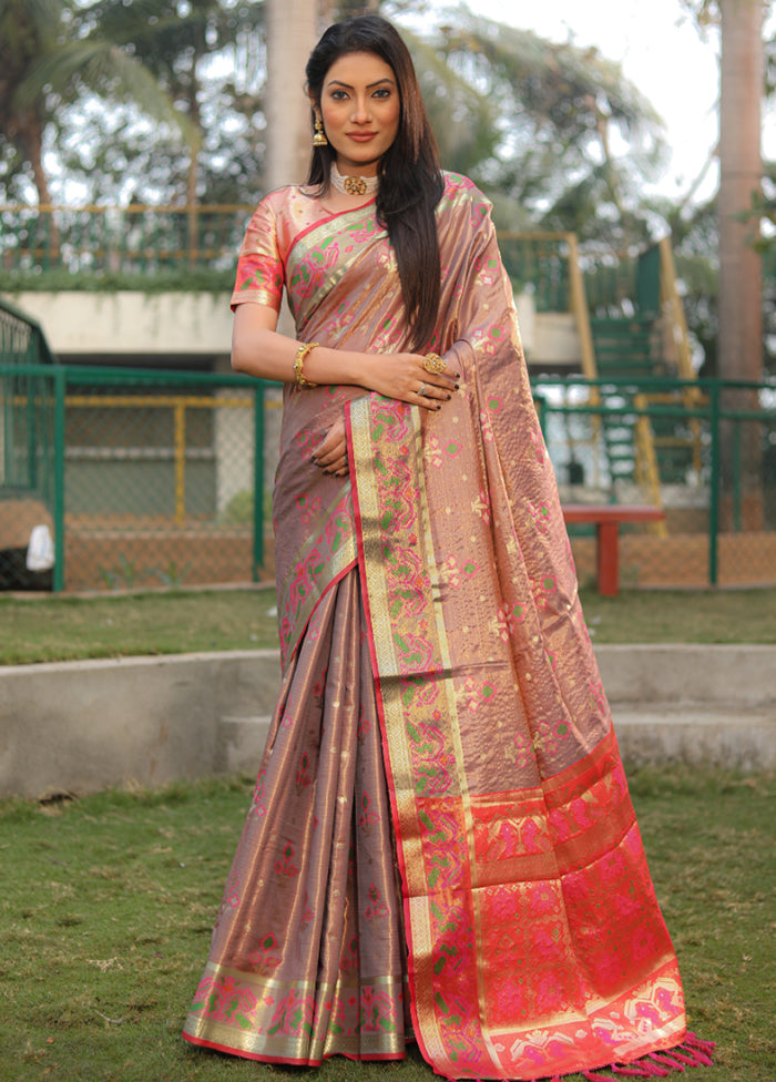 Multicolor Organza Saree With Blouse Piece