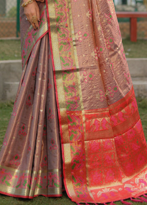 Multicolor Organza Saree With Blouse Piece