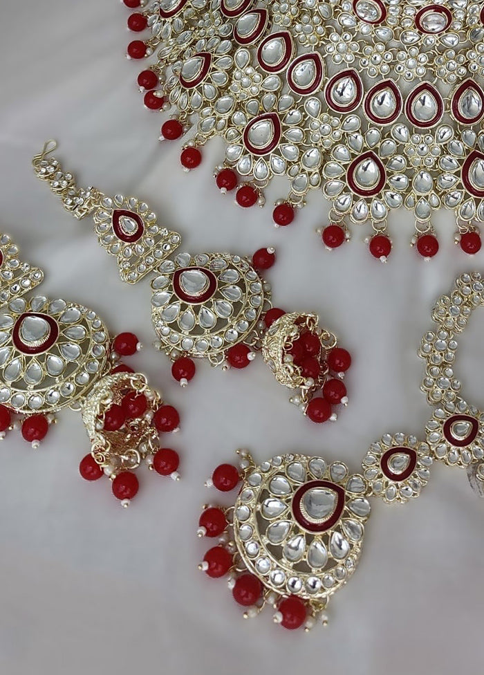 Red Alloy Jewellery Set