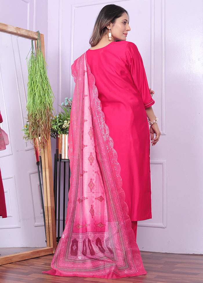 3 Pc Rani Readymade Viscose Suit Set