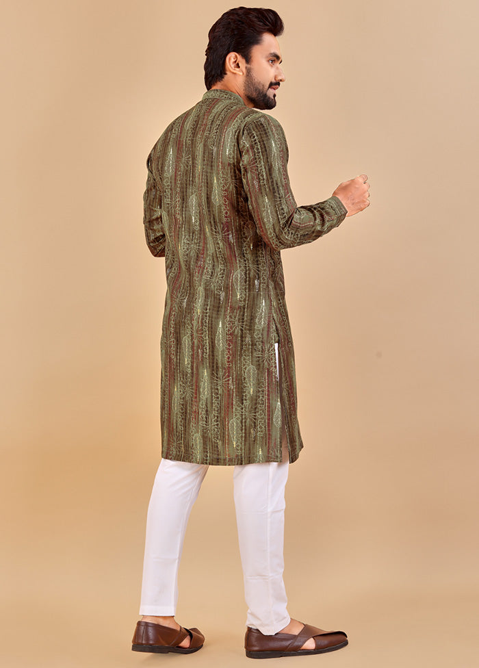 Multicolor Cotton Kurta And Pajama Set