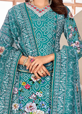 3 Pc Multicolor Readymade Silk Suit Set