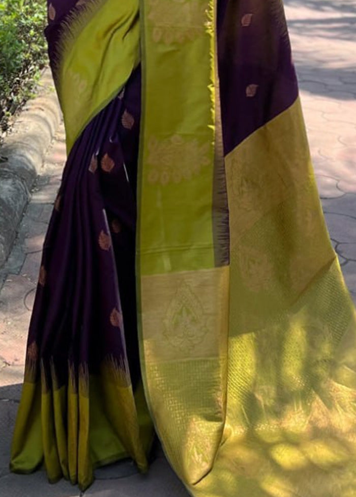 Multicolor Banarasi Silk Saree With Blouse Piece