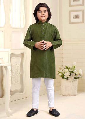 Mehendi Pure Cotton Kurta Pajama Set