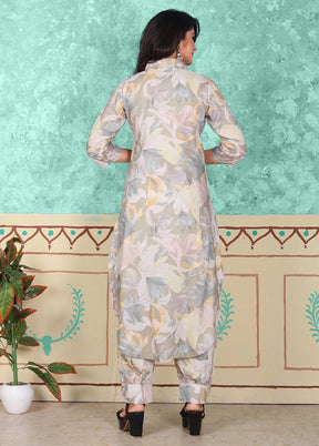 2 Pc Multicolor Readymade Cotton Kurti Set