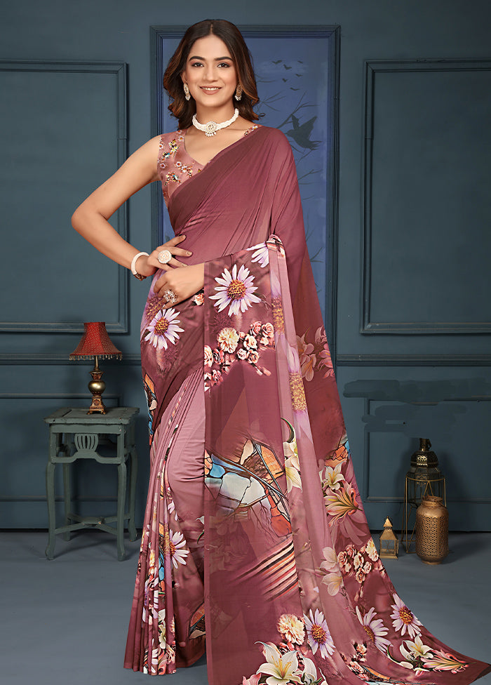 Multicolor Dupion Silk Saree With Blouse Piece