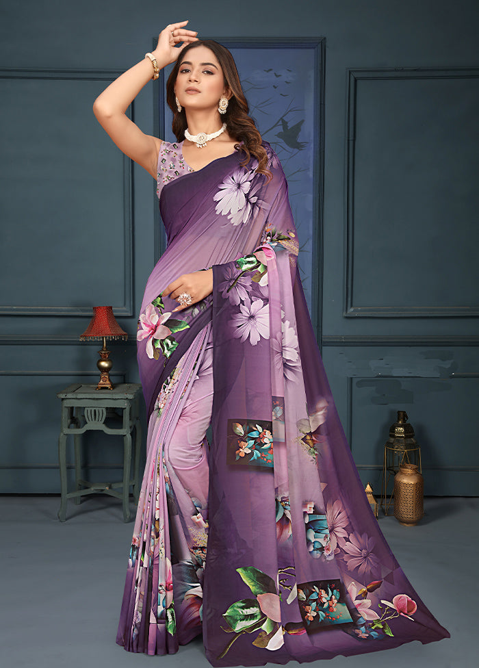 Multicolor Dupion Silk Saree With Blouse Piece