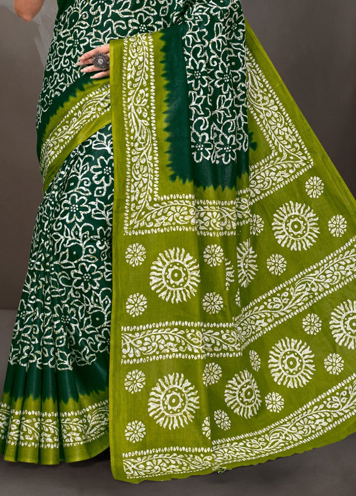 Multicolor Cotton Saree With Blouse Piece