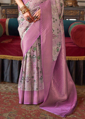 Multicolor Tussar Silk Saree With Blouse Piece