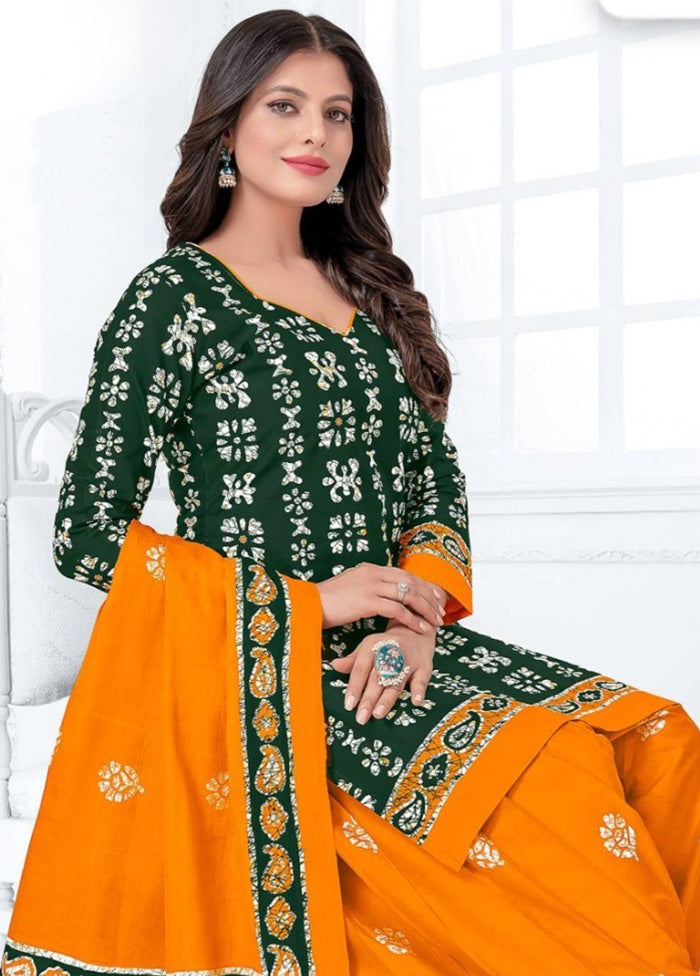 3 Pc Multicolor Pure Readymade Cotton Suit Set