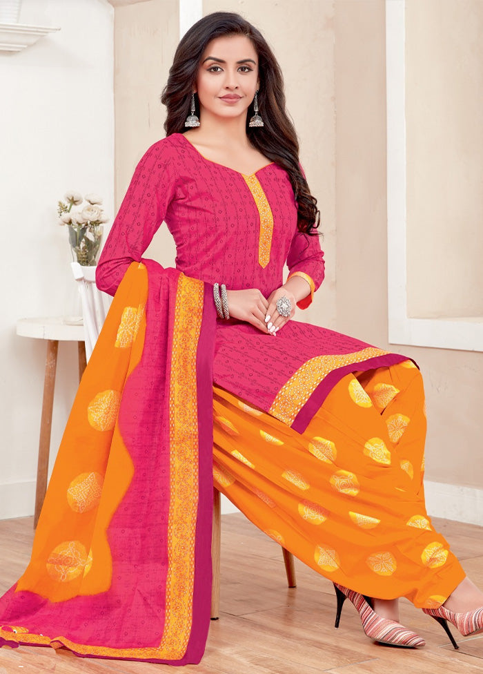 3 Pc Multicolor Pure Readymade Cotton Suit Set