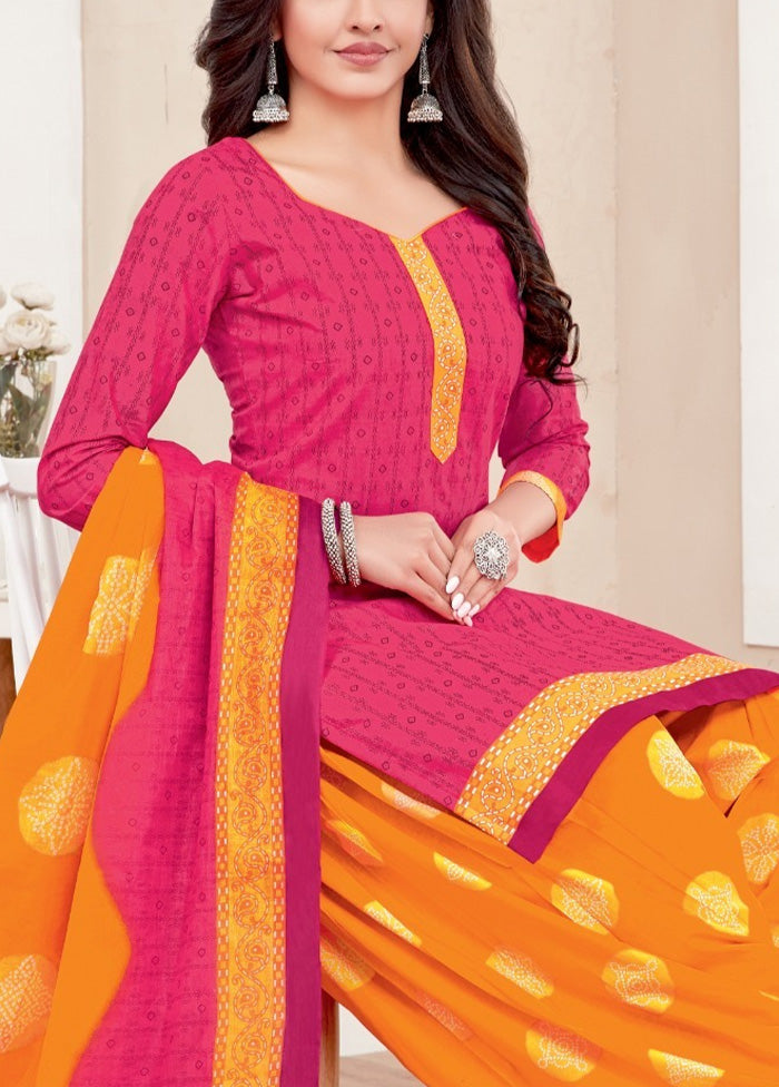 3 Pc Multicolor Pure Readymade Cotton Suit Set