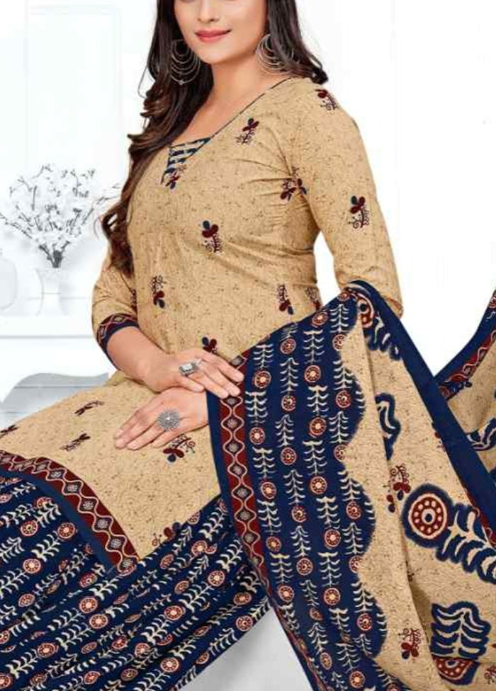 3 Pc Multicolor Readymade Cotton Suit Set