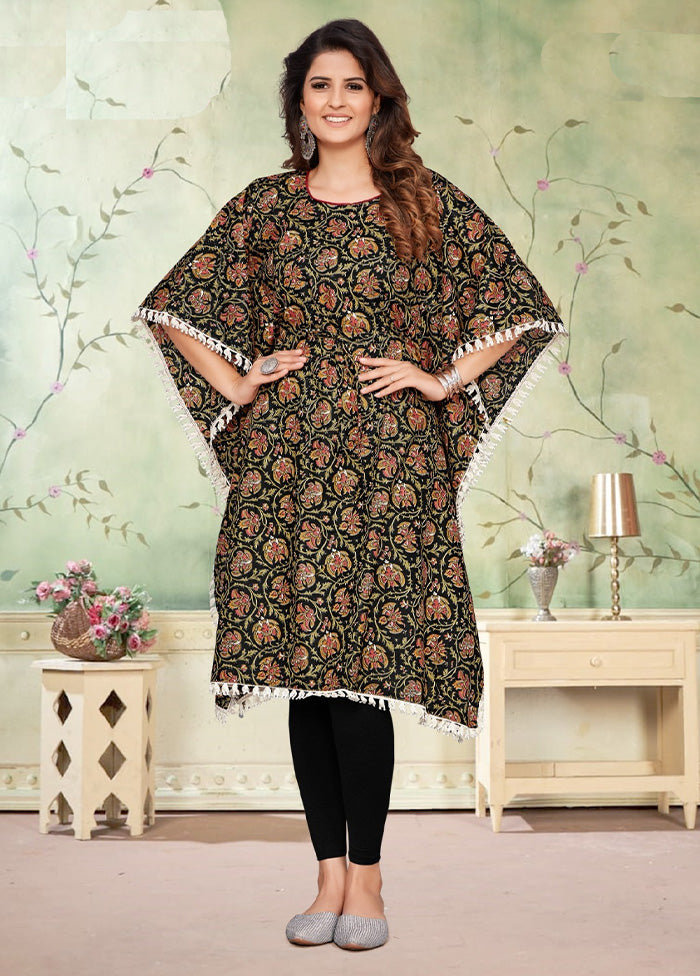 Multicolor Pure Readymade Cotton Kaftan