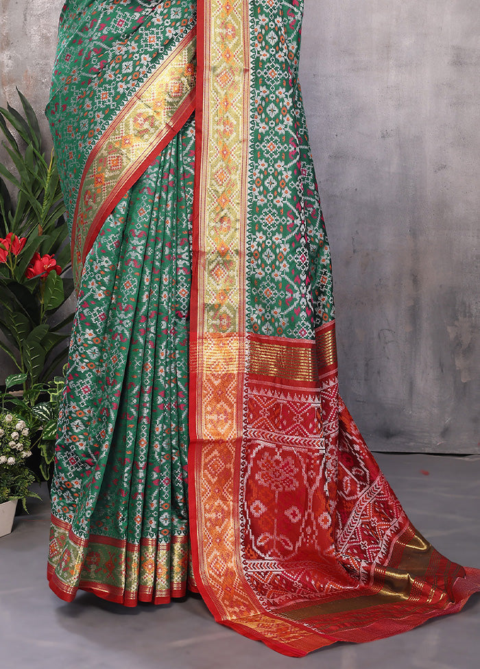 Multicolor Spun Silk Saree With Blouse Piece