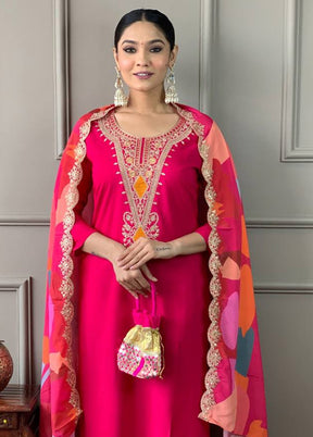 3 Pc Rani Readymade Viscose Suit Set