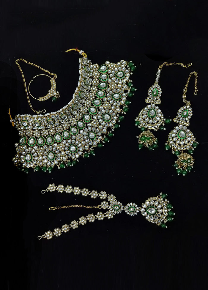 Green Alloy Jewellery Set