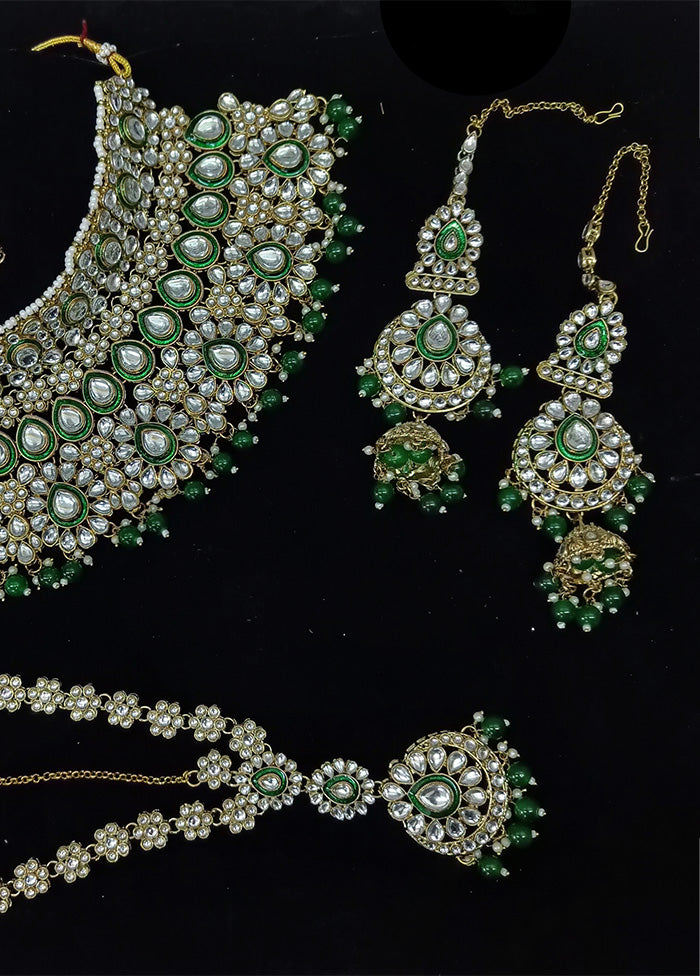 Green Alloy Jewellery Set