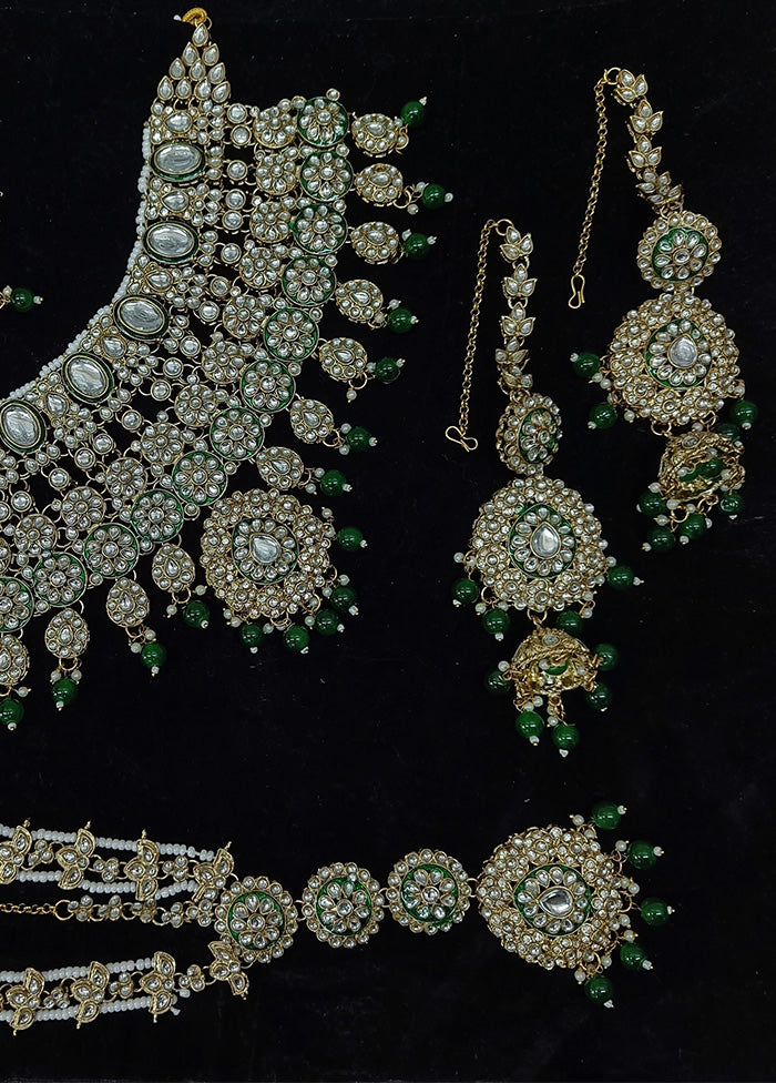 Green Alloy Jewellery Set