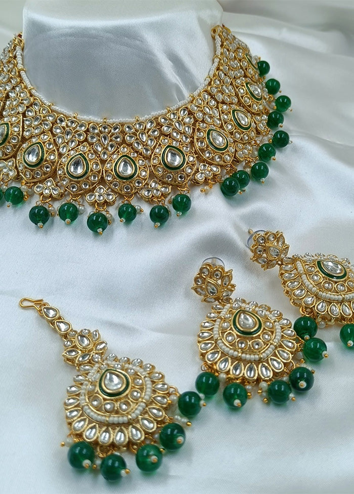 Green Alloy Jewellery Set