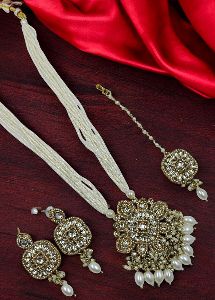 White Alloy Jewellery Set