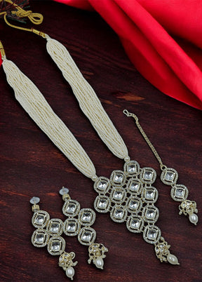 White Alloy Jewellery Set