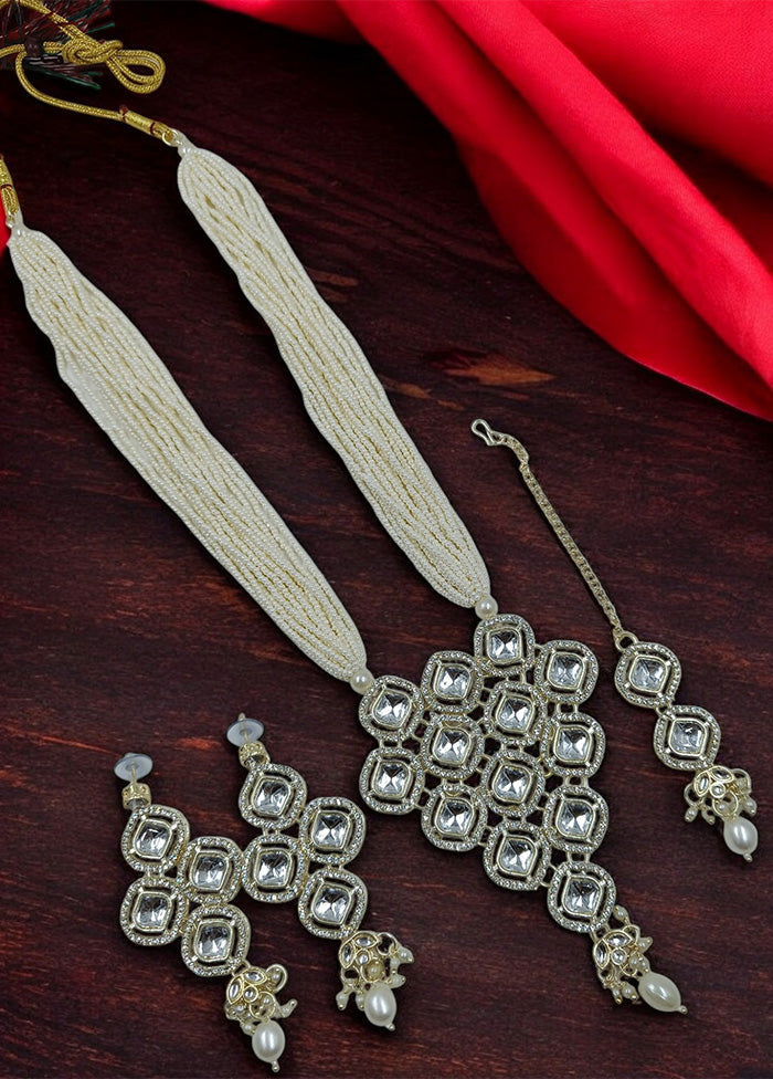 White Alloy Jewellery Set