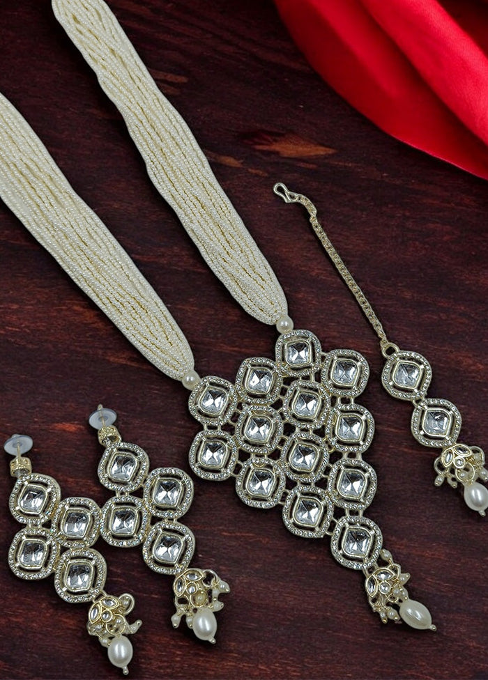 White Alloy Jewellery Set