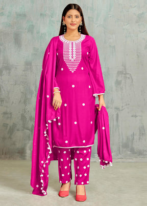 3 Pc Rani Unstitched Cotton Suit Set